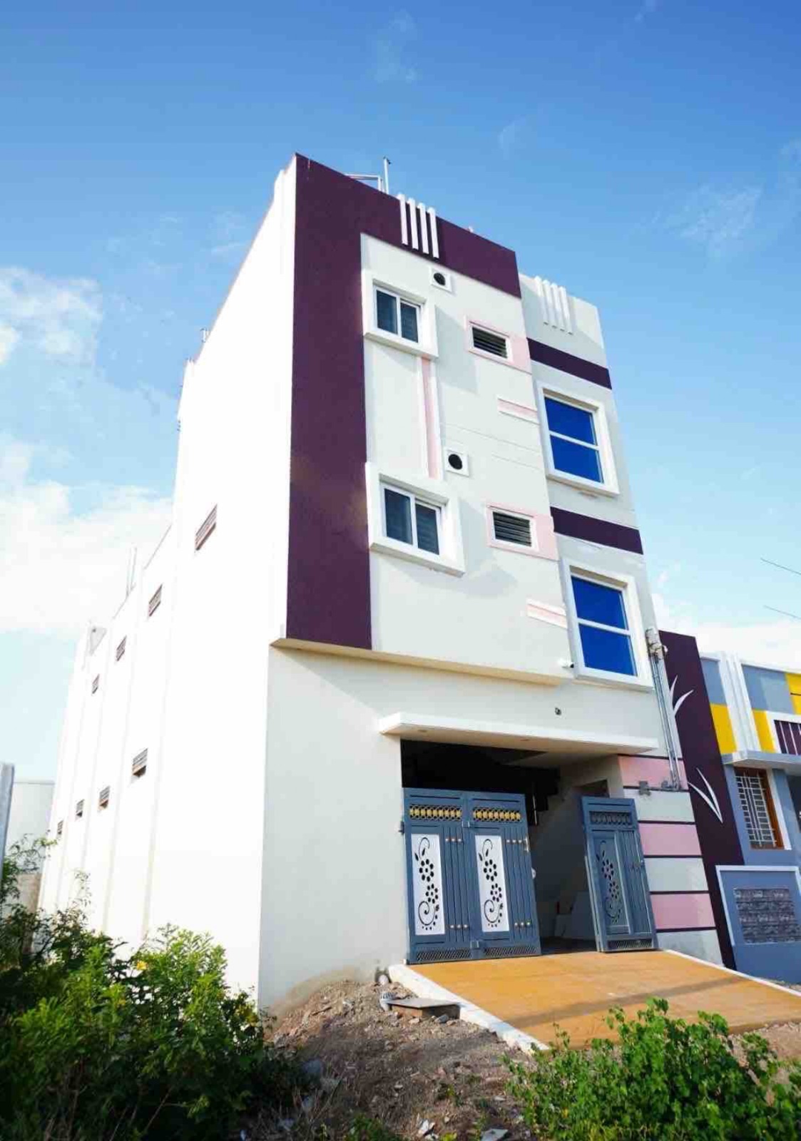 Kukal Castle building facade in 15 Velampalayam, Tiruppur